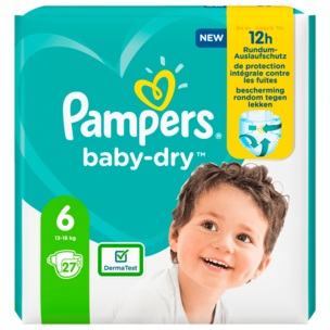 Pampers Baby Dry Gr.6 13-18kg 27 Stück